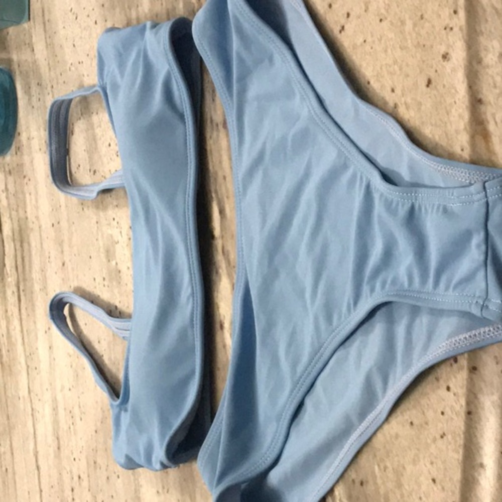 Light blue swimsuit